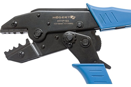 Пресс-клещи для сжатия клемм Hoegert Technik диапазон: от 1.0 до 10.0 мм2 20-8 AWG HT1P193