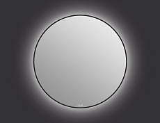 Зеркало Cersanit Eclipse Smart 90x90 см с подсветкой, черный A64148