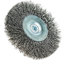 Щетка дисковая ПРОФЕССИОНАЛ (63 мм; 0.3 мм; витая стальная проволока) для дрели Зубр 35198-063_z02