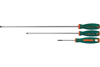 Стержневая шлицевая отвертка Jonnesway Anti-slip grip D71S6250 SL6.5х250 мм 46130