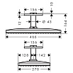 Верхний душ Hansgrohe Rainmaker Select 460 1jet 24002400 белый/хром