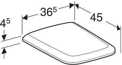 Крышка-сиденье для унитаза Geberit iCon Square 500.837.01.1 быстросъемная с микролифтом