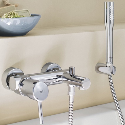 Смеситель для ванны Grohe Concetto New 32212001 с душевым гарнитуром