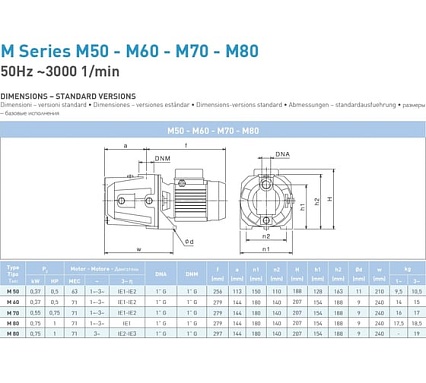 Насос SAER M 70 230V 100548318