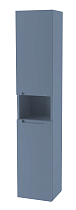Шкаф пенал ЗОВ Дион 30 см серо-синий DPS
