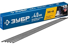 Электроды сварочные Зубр Профессионал ЗОК-46, с рутил-целлюлозным покрытием, 4х450 мм, 5 кг 40035-4.0