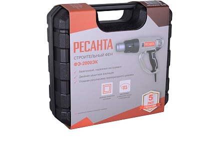 Строительный фен Ресанта ФЭ-2000ЭК 75/2/2