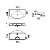 Раковина Акватон Signo76 f01 (Infinity76)