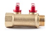 Коллектор с шаровыми кранами PROFACTOR в/н 3/4" х 2 вых 1/2"нар PF MV 264.2