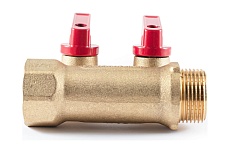 Коллектор с шаровыми кранами PROFACTOR в/н 3/4&quot; х 2 вых 1/2&quot;нар PF MV 264.2