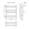 Полотенцесушитель электрический Lemark Pramen LM33607E П7 50x60