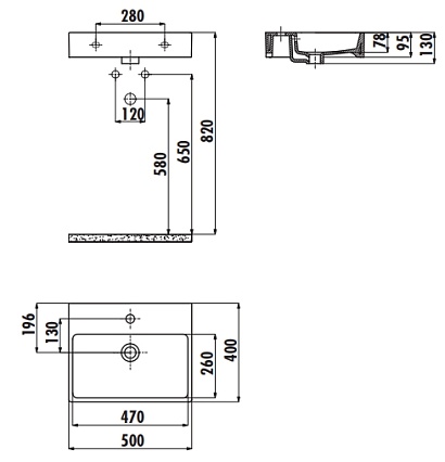 Раковина Creavit Next NX242 50 см