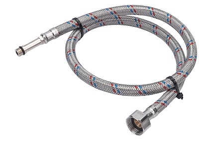 Подводка для смесителей СТМ сталь 1/2xM10x80 см., длинный штуцер CWFLS080
