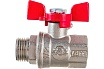 Шаровой кран Valfex PREMIUM для воды, 1/2" ВР/НР, бабочка VF.218.NB1.012.PREMIUM