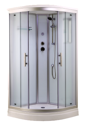 Душевая кабина Timo Standart T-6609SF Silver Fabric 90x90, без г/м, матовые стекла, хром
