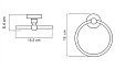 Вешалка для полотенец WasserKRAFT Aland K-8560, кольцо