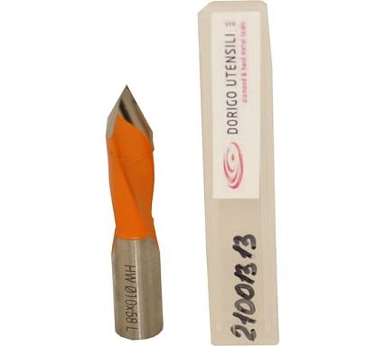 Сверло для сквозных отверстий DORIGO HW Ø10x27x57.5 S=Ø10x26 Z=2 LH 21001313