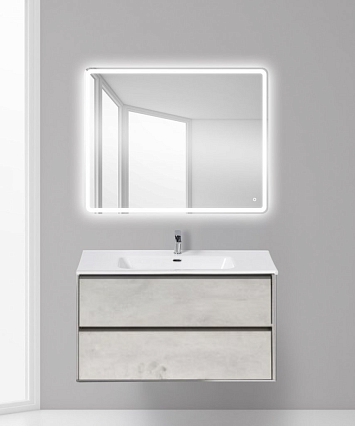 Мебель для ванной BelBagno Pietra 100 см Stucco Cemento Leggero