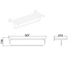 Полка для полотенец AQUAme Trento AQM7206CR хром