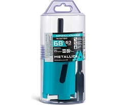 Коронка алмазная сегментная 68x63 мм, М16, с хвостовиками HEX, SDS-plus, по бетону, в тубе METALLICA Optima 902073