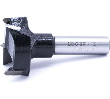 Сверло чашечное четырехзаходное по дереву FT120119R (35х57 мм; хв-к 10 мм; правое вращение) МНОГОФРЕЗ 6608