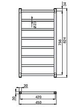 Полотенцесушитель водяной Zehnder Stalox STXI-080-045