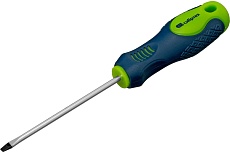 Отвертка, SL3.0 х 80 мм, CrV, 2-х компонентная рукоятка Сибртех 11855