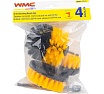 Щетки сменные для уборки, химчистки автомобиля, набор 4 предмета WMC TOOLS WMC-7713(58508)