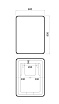 Зеркало Iddis Cloud X 60x80 см с подсветкой, антипар CLX60T0i98