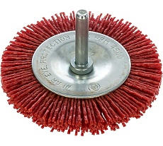 Щетка дисковая нейлоновая (75 мм; хвостовик 6 мм) Verto 62H712