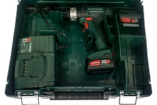 Аккумуляторная ударная дрель-шуруповерт Metabo PowerMaxx SB 12 2х2.0, Li-Ion, кейс 601076500