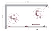 Душевой уголок BelBagno LUCE-AH-1-150/80-C-Cr 150x80 прозрачный, хром