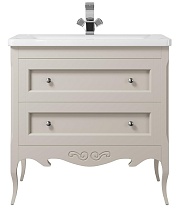 Тумба с раковиной Creto Viva 85 см бежевый