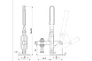 Зажим с вертикальной рукоятью HS CLAMP HS-101-H
