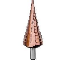 Ступенчатое сверло по металлу Зубр Кобальт 4-39 мм, 14 ступеней, сталь Р6М5+Со 29672-4-39-14_z01