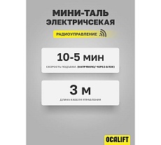 Мини таль электрическая стационарная OCALIFT PRO PA-1000 500/1000кг 20м радиоуправление 220в pro1000n20rc