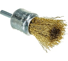 Кордщетка венчик Flex 207-210 (25 мм; d6; латунированная волнистая проволока) Hammer 62125