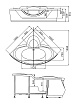 Акриловая ванна Gemy G9025 II C 155x155