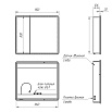 Зеркальный шкаф Lemark Element 90x80 с подсветкой LM90ZS-E, белый глянец