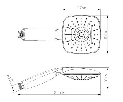 Душевая лейка D&K DC1101501