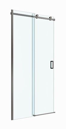 Душевая дверь BelBagno SOFT_CLOSE-2-BF-1-100-C-GM 100x200 прозрачная, оружейная сталь