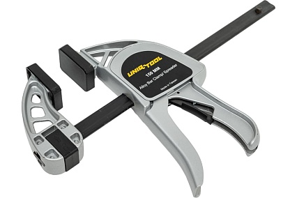 Быстрозажимная струбцина для работы одной рукой Uniq tool алюминиевая, 350 кг., 150mm UTC150A