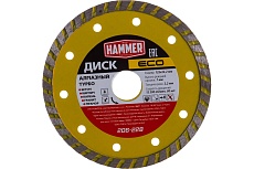 Диск алмазный Турбо ECO 206-228 (125х22 мм) Hammer 596671