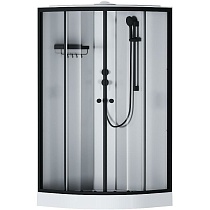 Душевая кабина Am.Pm X-Joy W94C-401-100BT 100x100 см прозрачная, черный матовый