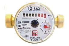 Полнопроходной счетчик воды GIBAX G-Water D15, для горячей воды, до 90 градусов, 1/2, без КМЧ WFW2