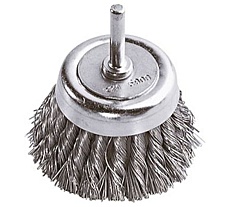 Щетка из стальной проволоки для дрелей (65 мм; хвостовик 6 мм) WOLFCRAFT 2704000