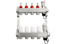 Коллекторная группа ONDO нержавеющая сталь, 4 выхода, в сборе OKGSET04A
