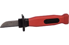 Изолированный нож FIT 1000 В, нерж.сталь, лезвие 50мм, прорезин.ручка 10605