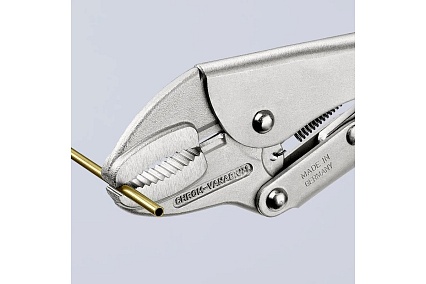 Ручной зажим Knipex круг 40 мм, квадрат 20 мм, под ключ 30 мм, штрихкод на ручках KN-4104250EAN