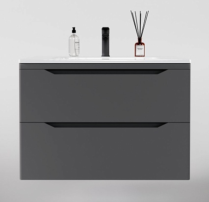 Тумба с раковиной Style Line Марелла Люкс Plus 80 см подвесная